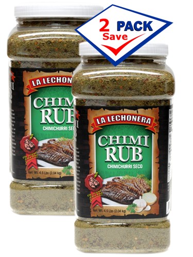 La Lechonera Chimi Rub 4.5 lbs Chimichurri Seco Pack of 2
